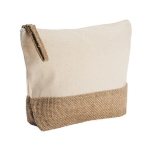 Cotton Pouch with Jute Base