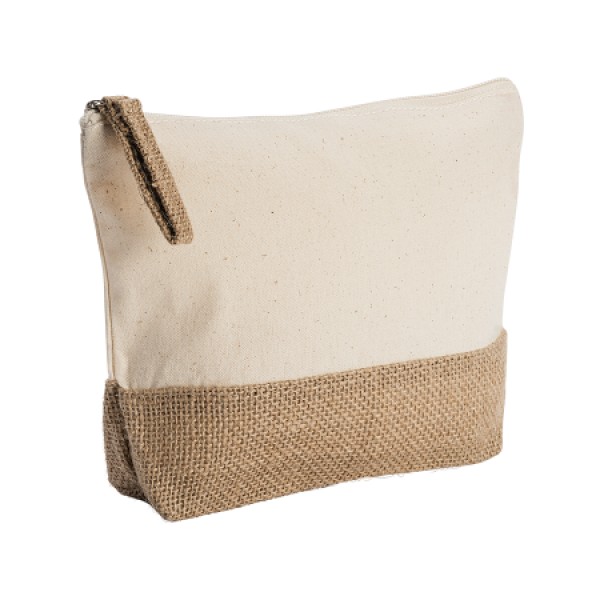Cotton Pouch with Jute Base