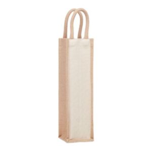 Cotton Jute Wine Bag – Single Bottle