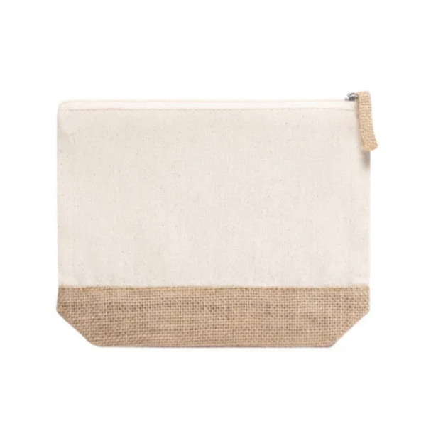 Cotton Pouch with Jute Base - Image 2
